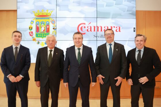 Encuentro entre presidentes de la Diputación y la Cámara