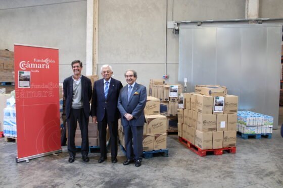 La Cámara colabora en la recogida de La Macarena de tres toneladas de material para Valencia